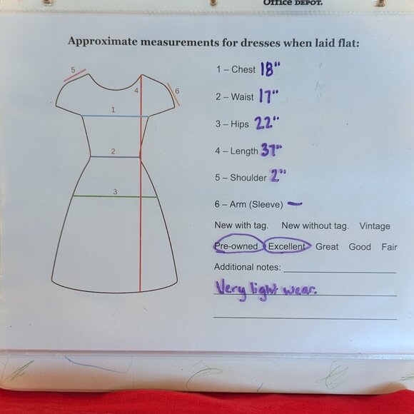 PIAZZA DEL TEMPIO 100% Linen Dress S Fit & Flare w/ Smocking Sleeveless Red Pink - Picture 9 of 9